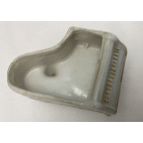 Vintage Porcelain Trinket Box Miniature Grand Piano Dollhouse Collectible Floral - Picture 4 of 7